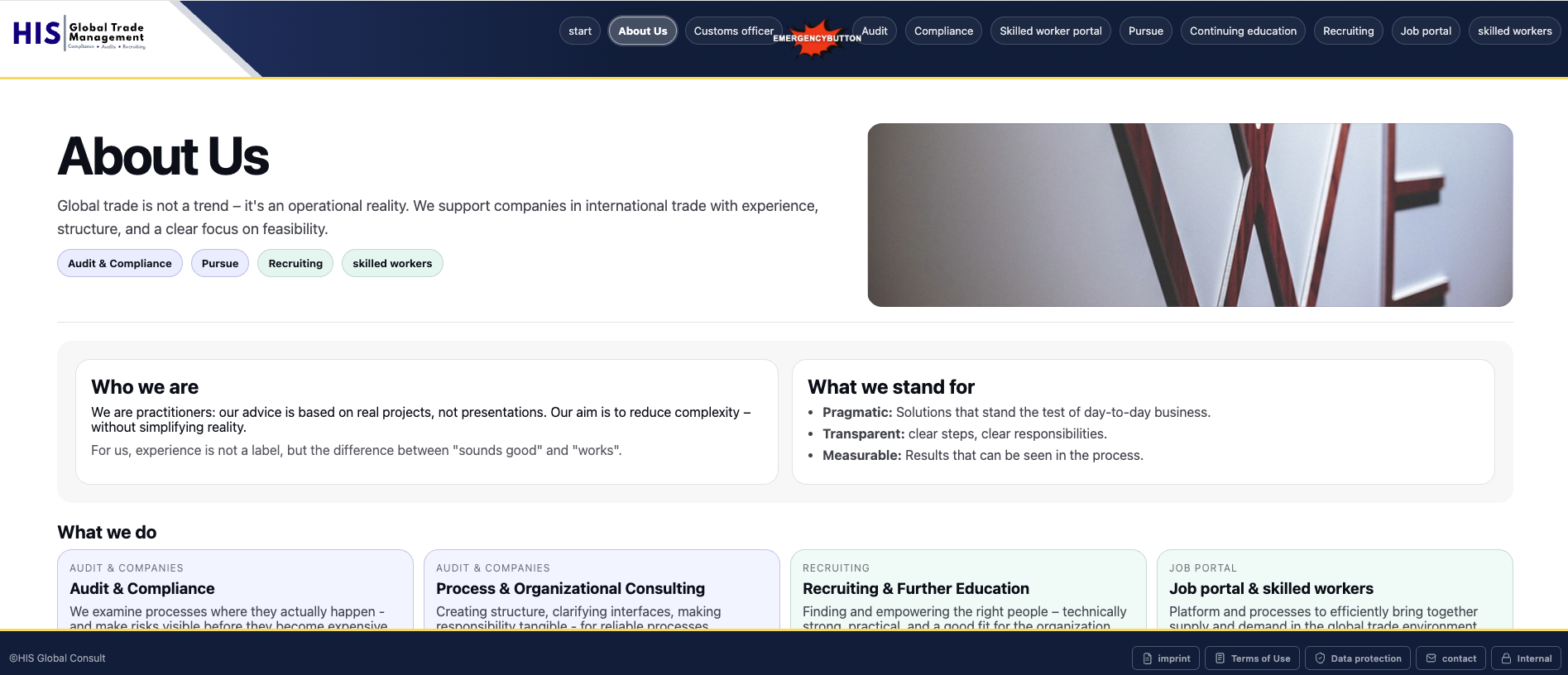 His Global Trade Management project preview