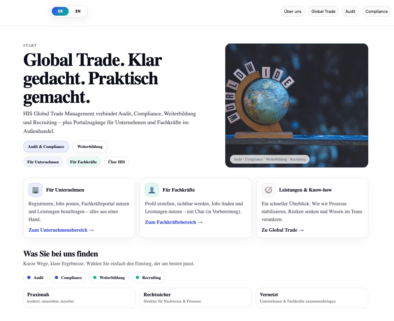 HIS Global Consulting project preview